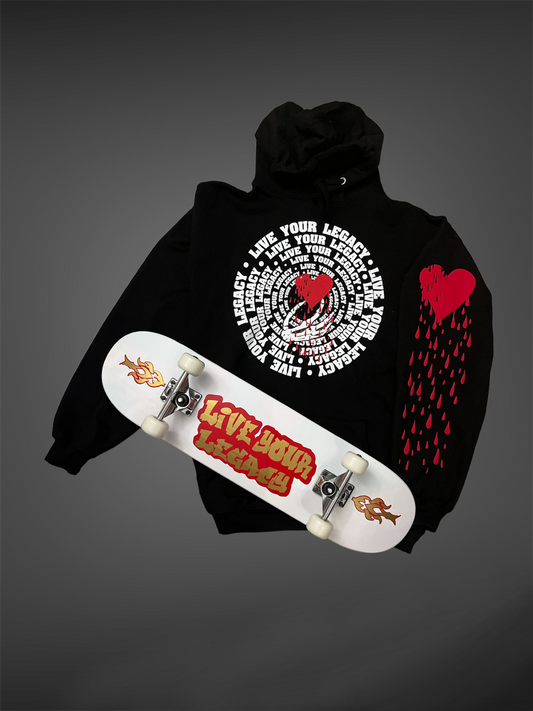 WARP TEXT BLEEDING HEART