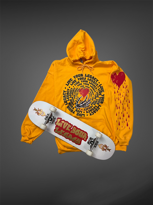 WARP TEXT BLEEDING HEART